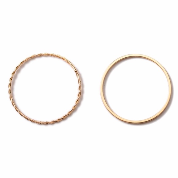 Size 6 (Two sets left) Pair of Stacker Rings - Picture 3 of 3